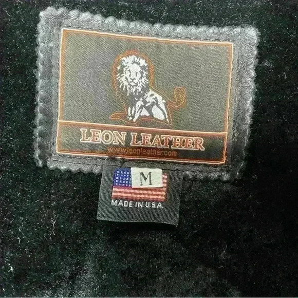 Leon 100% black buttery Leather,Motorcycle,3 season,warm removable liner SZ-M - Picture 12 of 13